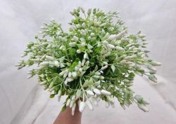  32cm-es, mutats, t g bogys-leveles zld csokor: fehr bogys