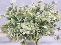  35cm-es, gynyr, t szlas, apr virgos, zld csokor: zldes-fehr