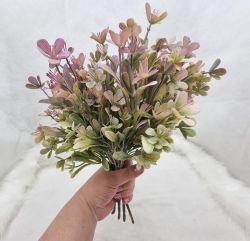  35cm-es, gynyr, t szlas, apr virgos, zld csokor: lila