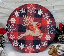 13cm tmrj sznes fa dekor tbla: Skt kocks-szarvasos