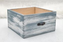  15cmx15cmx8cm-es antik hats fbl kszlt dekor-fik, rz fogantyval: donkk