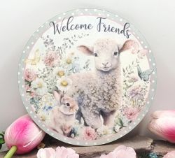  13cm tmrj sznes fa dekor tbla: nyuszis-baris