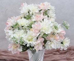  30cm-es, 5 g 5cm tmrj virgok, gynyr, leveles bzavirg csokor: babarzsaszn