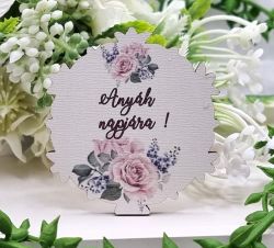  5cm tmrj sznes fa dekor tbla: Anyk napjra, rzss