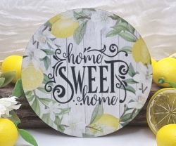  13cm tmrj sznes fa dekor tbla: citromos SWEET Home