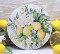  13cm tmrj sznes fa dekor tbla: virgos, leveles, citromfrts