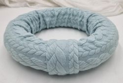  27cm tmrj puha fonott mints anyaggal teljesen bevont szalmakoszor alap: aclkk