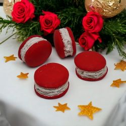  4 darabos csomag kermia Macaron dekorcikhoz, 3,5cmx2cm: Tzpiros