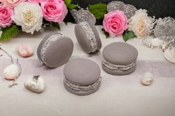  4 darabos csomag kermia Macaron dekorcikhoz, 3,5cmx2cm: bzs